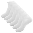thumbnail image 2 of 6 Pairs Everlast Ultimate Cushion Moisture-Wicking Ankle Men's Socks (White), 2 of 2