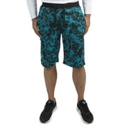 Vibes Men Printed Board Shorts 13" Inseam Turquoise Black X-Large