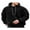 Noir, variante sur FOCUSNORM Chandails à Capuche Amples en Peluche pour Hommes, Couleur Unie, Cordon de Serrage, Chandails à Capuche, Hauts à Manches Longues, Automne Hiver, Chandails Décontractés