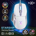 thumbnail image 2 of FOXXRAY BM-88 Wired Gaming Mouse, 7,200 DPI, Musicsync RGB Backlit, 7 Programmable Buttons with 13 Lighting Effects, Braided Cable - White, 2 of 8