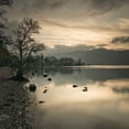 thumbnail image 2 of Frank, Assaf 15x15 White Modern Wood Framed Museum Art Print Titled - Still lake at dusk, 2 of 4