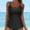 Black, variant on TINZ Women Lace Up Swimwear Tops Underwire Full Coverage Bikini Top Push Up Swim Crop Top Tie Back Bathing Suit Bra Cups for Swimsuits Leopard Swimsuit Women Top Water Aerobics Swimsuits for Women