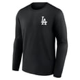 thumbnail image 2 of Men's Black Los Angeles Dodgers Long Ball Long Sleeve T-Shirt, 2 of 3
