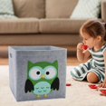 thumbnail image 1 of Papeles de almacenamiento apilable Bins Rectangular kids children room Toys Ropa Libros Organizador grande Cajas de almacenamiento Recipiente para j Búho Macarena Contenedor de cesta de almacenamiento, 1 of 8