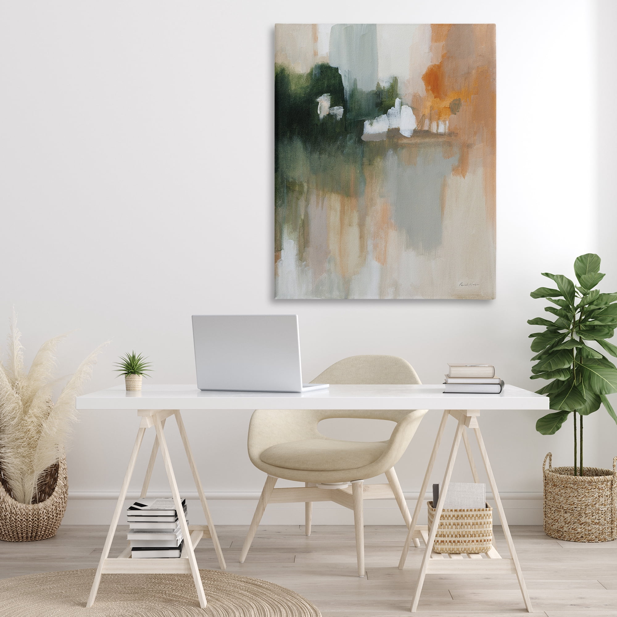 Stupell Industries Forest Secrets Abstraction Abstract Painting Gallery Wrapped Canvas Art Print Wall Art, 36 x 48