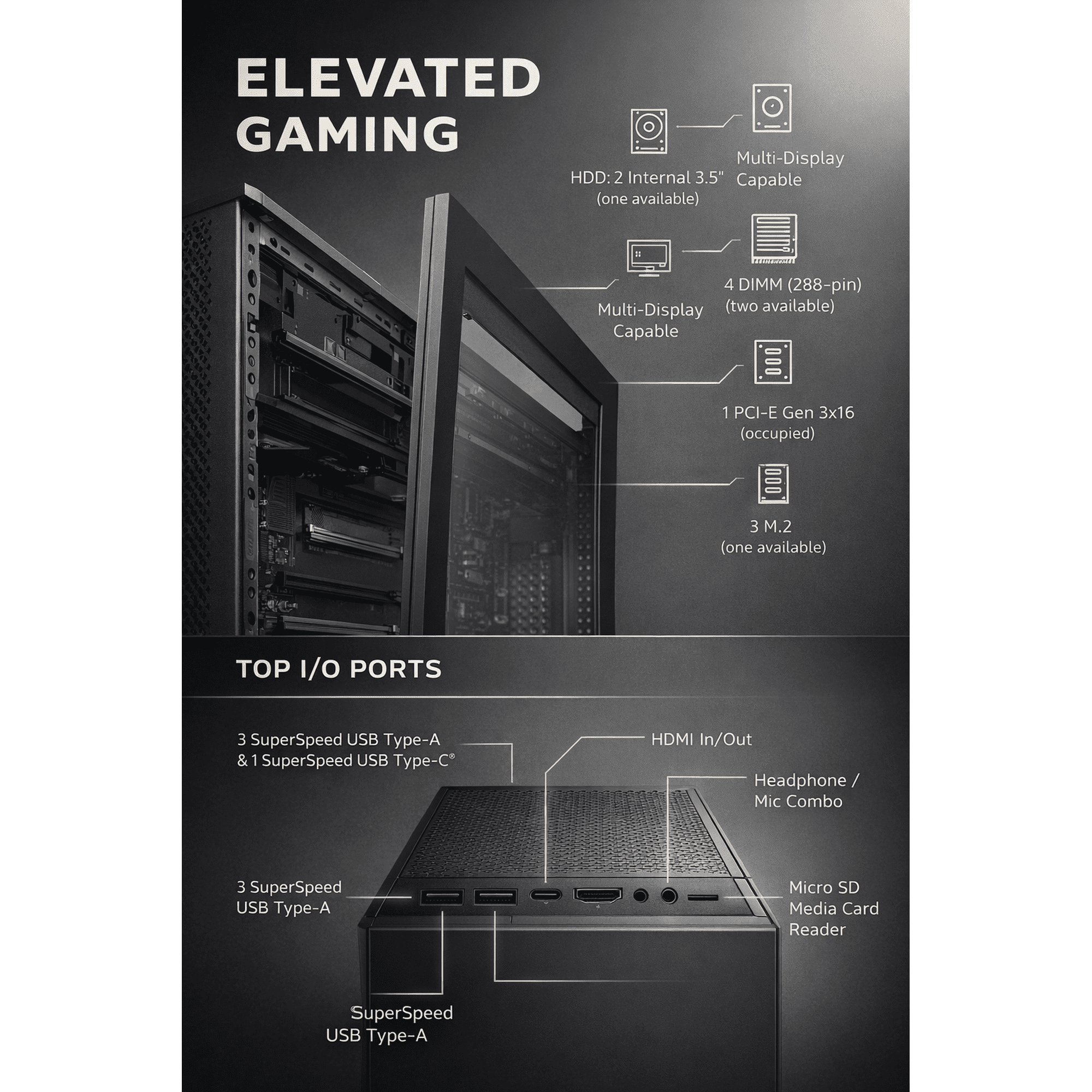 Prebuilt Gaming PC Computer Desktop i7-6700K, Integrated Graphics