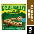 thumbnail image 2 of (12 pack) Nature Valley Lunch Box Chewy Granola Bars, Double Chocolate, Peanut Free, 5 Bars, 4.6 oz, 2 of 11
