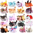 thumbnail image 2 of Meemeow Aphmau Plush Meemeows Food Cats Plushie Bunle Ahpmau French Fries Burger Pillow Plush Toys Kawaii Cute Plushy Cats Doll A2, 2 of 6