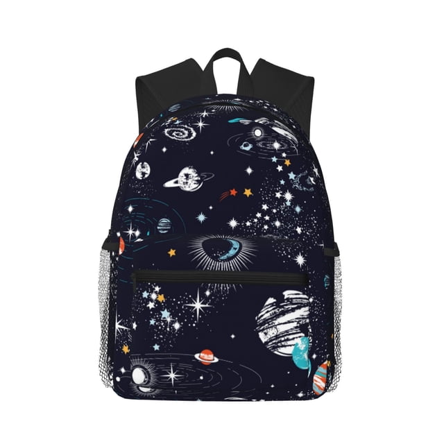 Disketp Galaxy2 Mochila Ligera Clásica con Múltiples Bolsillos, Mochila Casual para Hombre y Mujer, Ideal para Escuela, Trabajo y Viajes