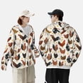thumbnail image 6 of Sigee Roosters and Chickens Print UPF50+ Men's Sun Protection Hoodie Shirt SPF UV Shirt Long Sleeve Fishing Outdoor Lightweight, S-3XL, 6 of 9