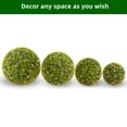 thumbnail image 7 of Yeshouse Artificial Topiary Balls, Set of 2, Decorative Faux Flower Spheres with Chains for Patio, Garden, Wedding, 7 of 7
