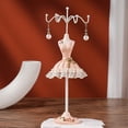 thumbnail image 3 of Mannequin Model Dress Jewelry Display Stand, Space Saving Earring Necklace Hanging Jewelry Display Rack, Resin Iron, Versatile Usage, Princess Charm, 3 of 8