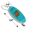 thumbnail image 4 of Angry Beavers Daggett Floating Keychain Oval Foam Fishing Boat Buoy Key Float, 4 of 4
