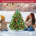 thumbnail image 5 of Yexmas 2PCS Small Outdoor Christmas Trees with LED Lights,30" Artificial Xmas Decora for Porch,Yard,Pathway,Garden,PVC+PE+Pine Needles, 5 of 9