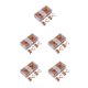 thumbnail image 1 of Inteprter 12 unids/set de papeles con estilo, Clips de carpeta de Metal con forma para oficina, carpeta Elliot muy práctica, oro rosa brillante Type2 NO2, 1 of 6