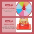thumbnail image 3 of 1 Set of Game Rotating Roulette Wheel Rotating Roulette Wheel Plastic Party Roulette Wheel (Random Style), 3 of 7