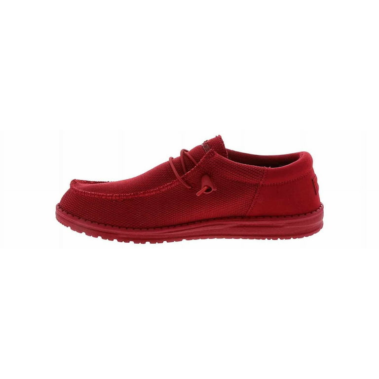 Hey Dude Mens Red Wally Funk Mono Casual