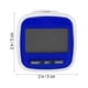 thumbnail image 3 of EeaseMX Contador de pasos del podómetro de bolsillo con pantalla LED multifunción (azul), 3 of 7