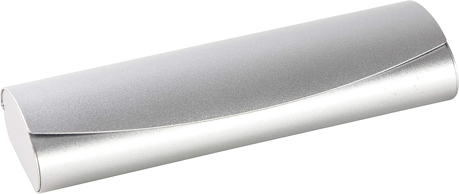 Aluminum Eyeglass Case For Small Frames In Black Or Silver