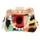 thumbnail image 1 of 1pc Delicate Furry Messenger Bag Plush Cross Body Beaded Chain Bag, 1 of 3