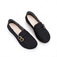 thumbnail image 4 of Driving Loafers for Women Business Casual Shoes Comfortable & Lightweight Penny Loafers Slip On Work Flats Black 7.5(39), 4 of 7