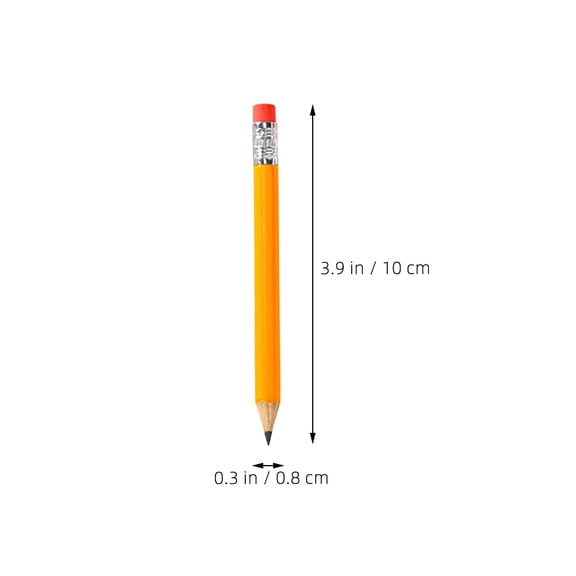 Minkissy Golf Pencils Scoring Yellow 72Pcs 3.9X0.3X0.3In