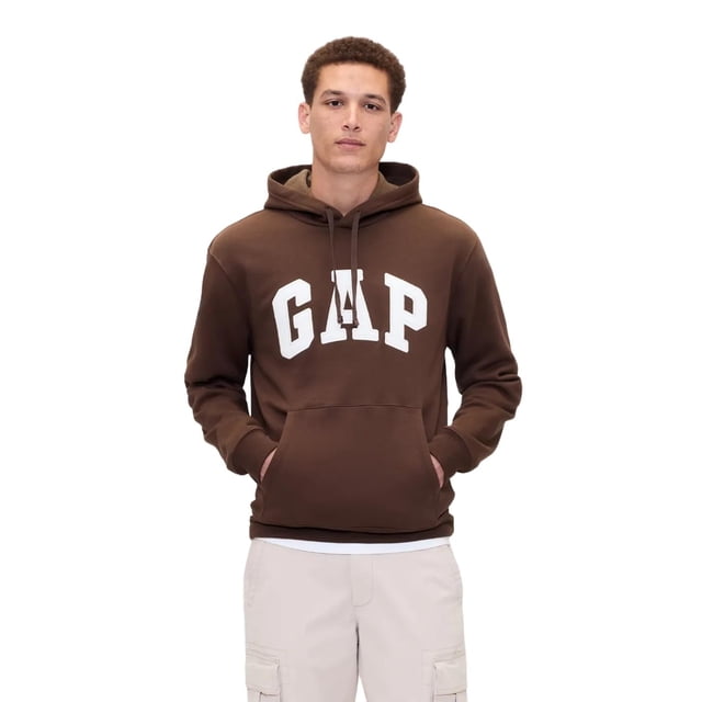 Sudadera con Capucha GAP Heritage Logo Color Marrón Oscuro Talla L