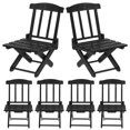 thumbnail image 4 of Chaise de Plage Miniature Noire pour Maison de Poupée Matériau ABS 6 Pcs Facile à Ranger Légère, 4 of 9