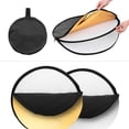 thumbnail image 2 of 110cm/43 Inch Photography Light Reflector 5-in-1(Translucent, Silver, Gold, White, Black) Collapsible Multi-Disc for Studio Outdoor Photography with Carry Bag, 2 of 5