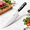 Chef Knife - 8 inch, variant on Cleaver - 7 inch High Carbon Steel Kitchen with G10 Handle for Meal Prep