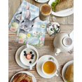 thumbnail image 4 of Easter Kitchen Dish Towels for Drying Dishes Set of 4, Spring Rabbit Eggs Flowers Herbs Blue Plaid Waffle Weave Microfiber Hand Tea Bathroom Towels Quick Dry & Absorbent Towel 15.7x23.6, 4 of 7