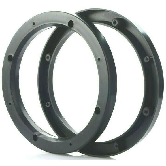 TWO 6.5" CAR STEREO SPEAKER SPACER MOUNTS 1/2" DEPTH RING ADAPTER STACKABLE