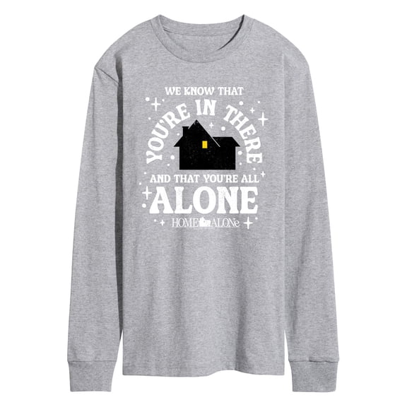 Home Alone - We Know Youre In There - Men's Long Sleeve Graphic T-Shirt