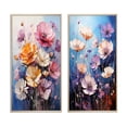 thumbnail image 2 of Designart "Cornflowers Representation Colorfuled Acrylic I" Cornflowers Framed Wall Art Set Of 2 - Multi-Color Floral Framed Wall Art Set Of 2, 2 of 7