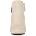 thumbnail image 4 of Unique Bargains Women's Round Toe Bow Decor Chunky Heel Ankle Boots, 4 of 7