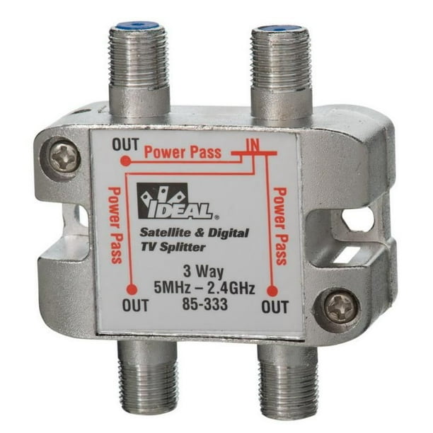 Ideal Industries 85333 Female 3Way Satellite and Digital TV Splitter