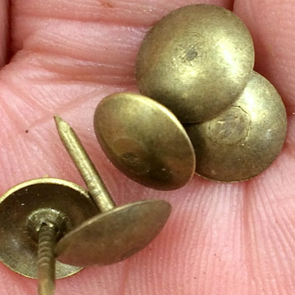 LEDMOMO 100pcs Upholstery Tacks Nails Antique Style Coffee Large Headed Furniture Hardware for Adults