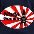 thumbnail image 3 of CafePress - Ninja Gnome Women's Long Sleeve Dark T Shirt - Women's Long Sleeve Graphic Tee Casual Fit, 3 of 4