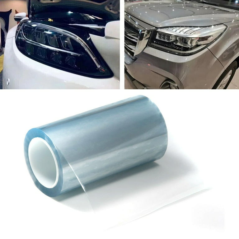 X AUTOHAUX Clear Vinyl Wrap Sheet Car Paint Protection Film Cover Decal  Scratch Resistant Self Adhesive Sticker Universal 16x39
