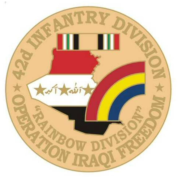 42nd Infantry 1 1/8" Operation Iraqi Freedom Lapel Pin