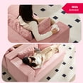thumbnail image 4 of MUZZ 106" Modular Sectional Sofa, L-Shaped Cloud Couch with Deep Seat, No-Assembly Corduroy Living Room Sofa, Pink, 4 of 9
