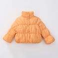 thumbnail image 4 of Jalioing Toddler Girls Puffer Jacket Winter Thermal Long Sleeve Stand Collar Puffy Coat Fashion Cute Outerwear with Pocket, 4 of 5