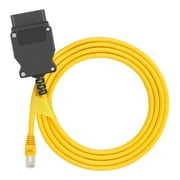 Hibalala Bmw Ethernet To Obd Enet Cable E-sys Icom Coding F/g-series(1pcs, Yellow)