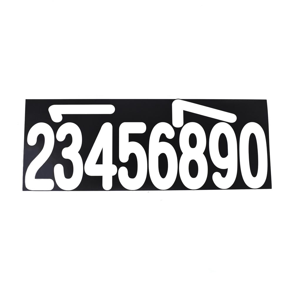 White 3 Inch Numbers Biggie Fonts Numbers Stickers, 3-Inch, 40-Piece, Numbers White ...