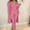 Pink, variant on AOOCHASLIY Women Suits Fashion Women Casual Solid Long Sleeve Camisole Round Neck Tops Collar Long Pants Three Piece Sets
