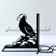thumbnail image 3 of Shinelab Puffin Metal Bookends Atlantic Puffin Custom Name Bookend Gift, Seabird Desk Bookshelf Decor 6440, 3 of 3