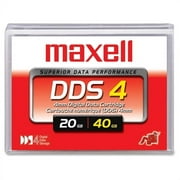 Maxell 200028 1/8" DDS-4 Cartridge, 150m, 20GB Native/40GB Compressed Capacity