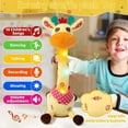 thumbnail image 3 of Upgraded Dancing Giraffe Toy, with Adjustable Volume Function,Songs Singing, Energetic Twisting Dance, Shining LED Lights, Interactive Voice Imitation & Recording, 3 of 8
