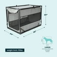 thumbnail image 3 of Sport Pet Designs Portable Folding Dog Kennel, Gray, Large, 3 of 9