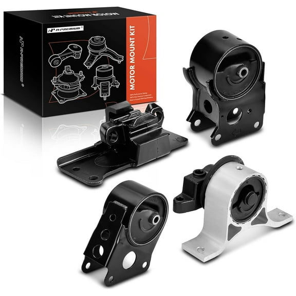 A-Premium Engine Motor Mount and Transmission Mount Kit Compatible with Nissan Murano 2003 2004 2005 2006 2007 3.5L, FWD, Automatic Transmission, 4-PC Set, Replace# 112708J110, 11220CA00A